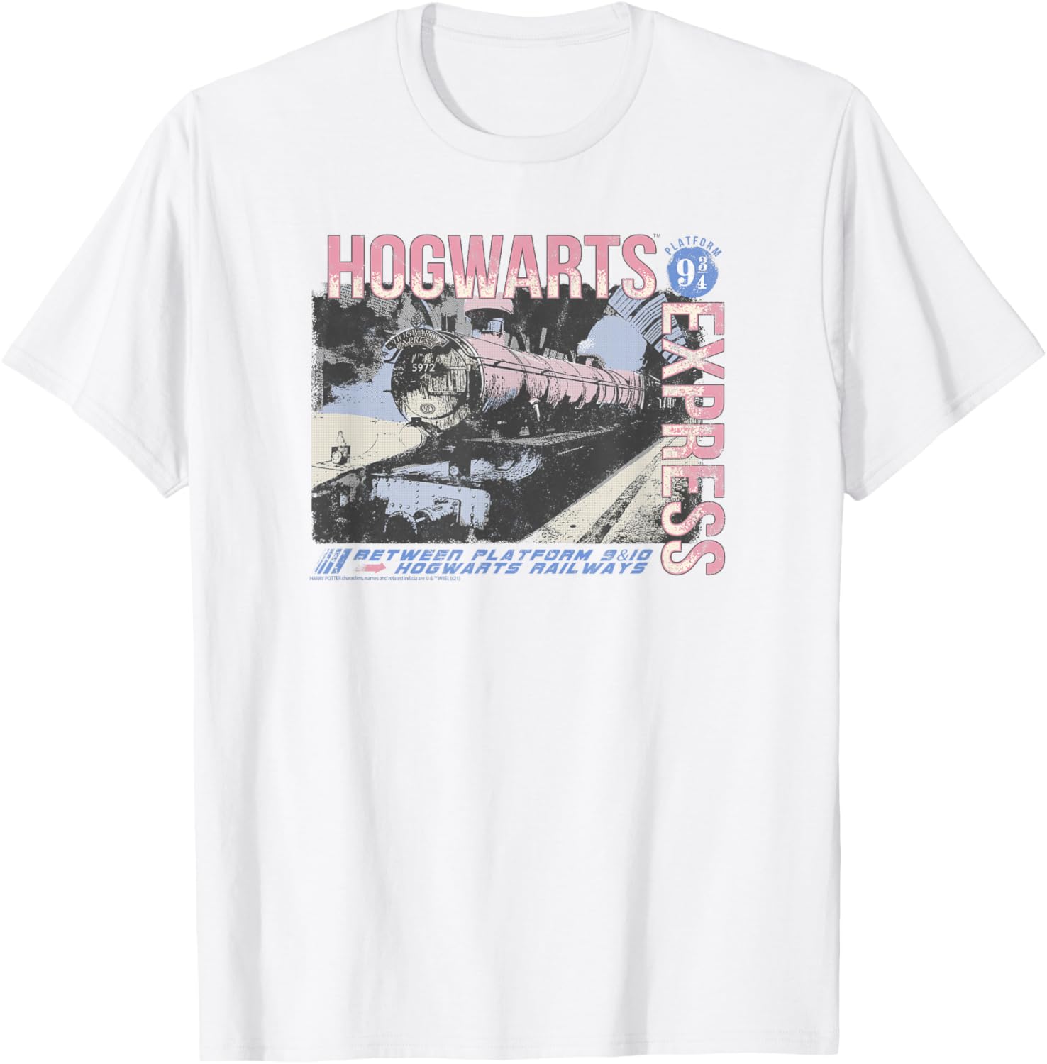 Harry Potter Hogwarts Express Vintage Poster T-Shirt for Fans - 2