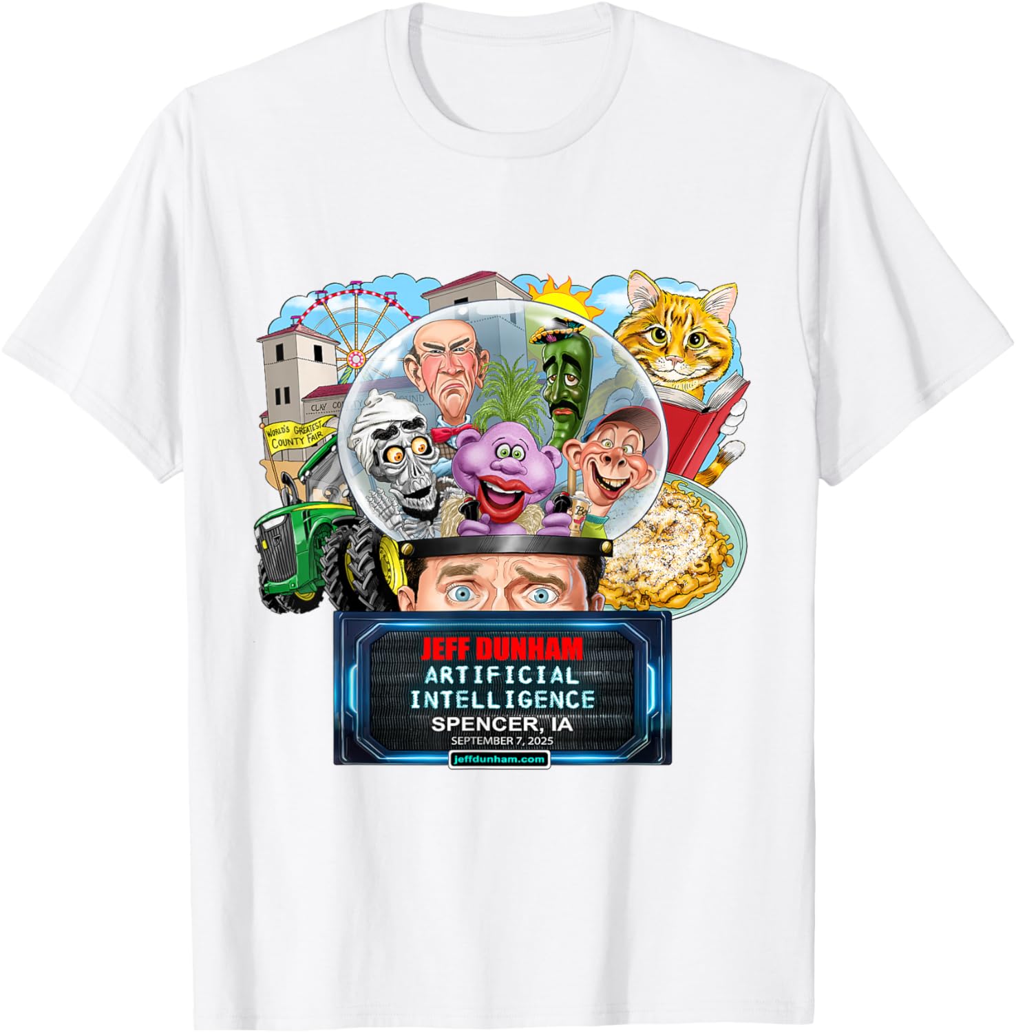 Jeff Dunham Spencer IA 2025 T-Shirt Fun Comedy Apparel for Fans - 6
