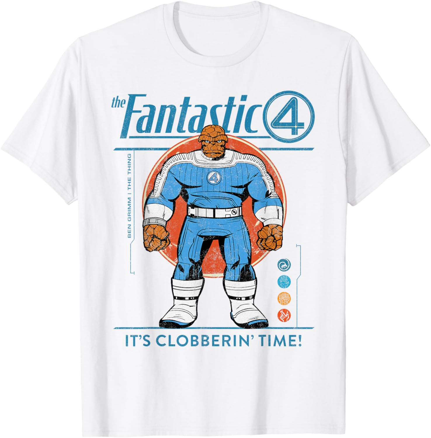 Marvel Fantastic Four The Thing Retro T-Shirt for Fans of Classic Comics - 29