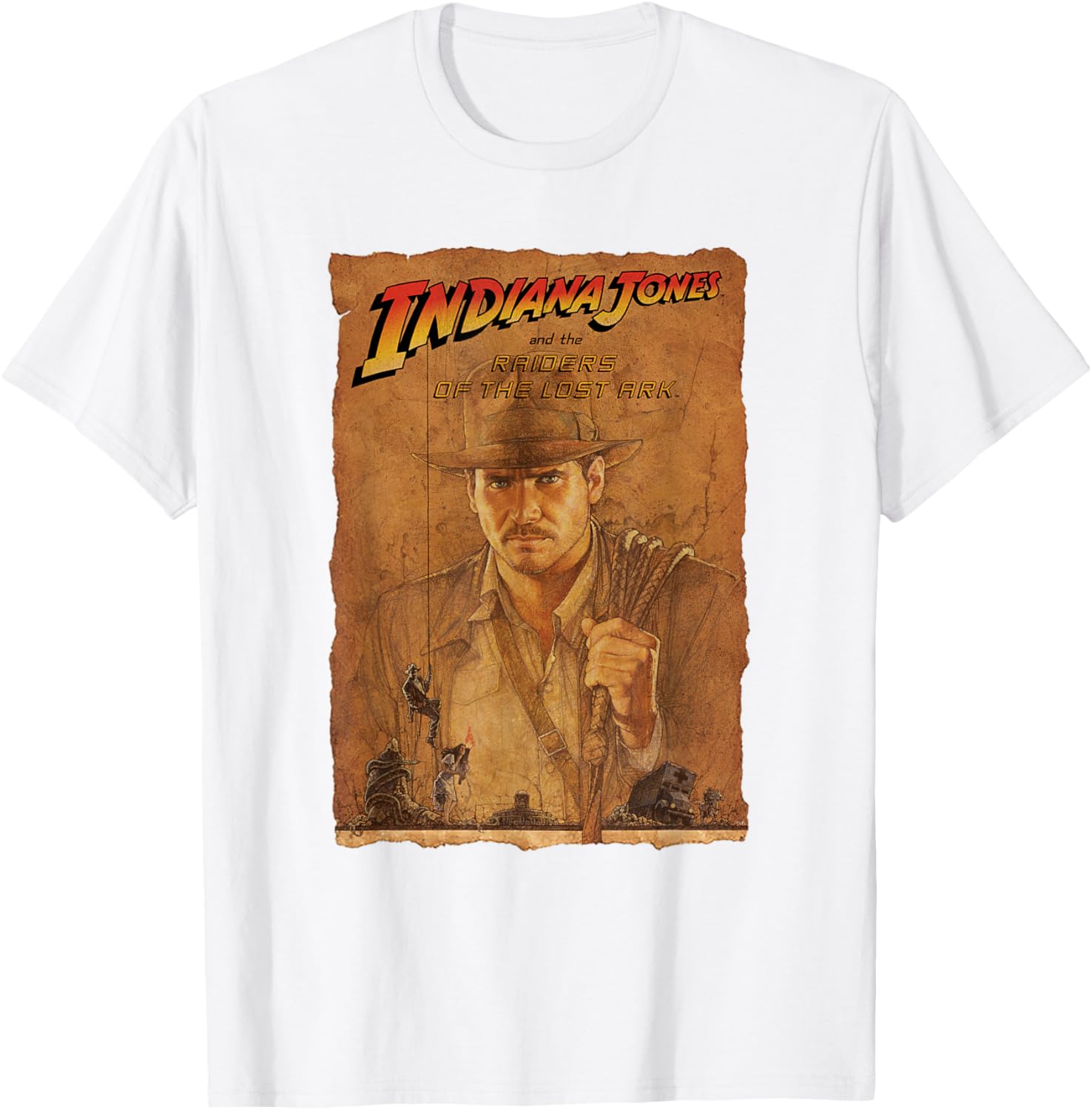 Indiana Jones Raiders of the Lost Ark Poster Art T-Shirt for Fans - 5
