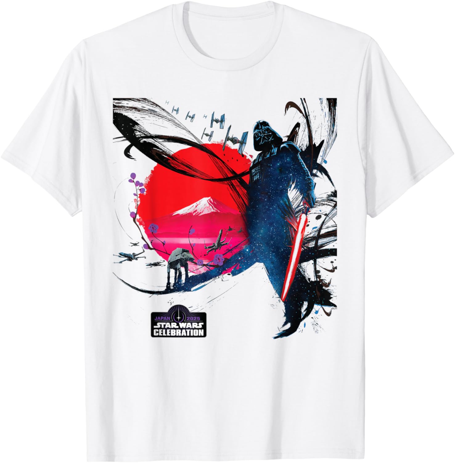 Star Wars Celebration Japan 2025 Darth Vader Logo T-Shirt for Fans - 1