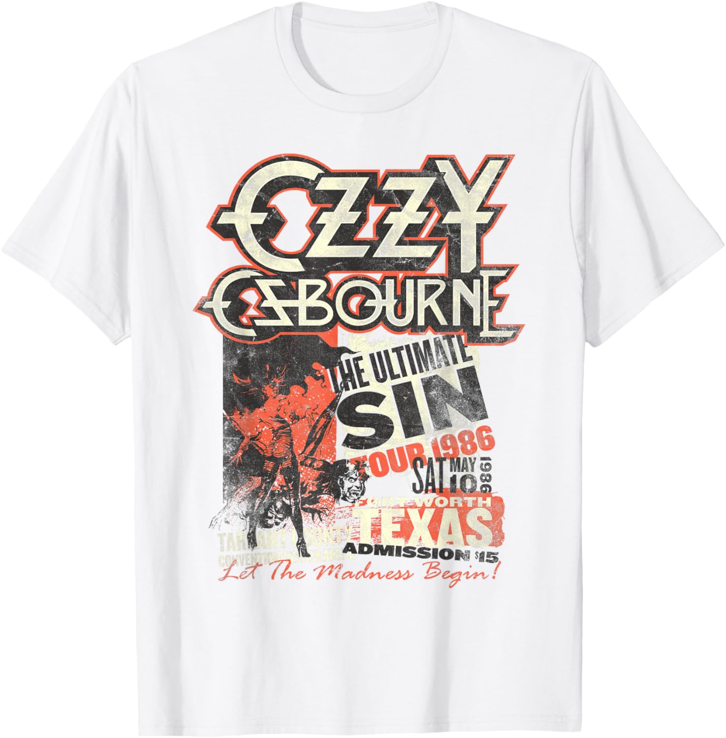 Ozzy Osbourne Ultimate Sin Tour T-Shirt for Rock Fans and Collectors - 1