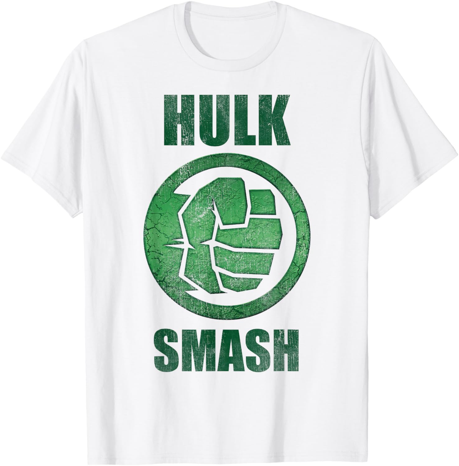 Marvel Hulk Smash Fist Circle Logo Green Stone Poster T-Shirt for Fans - 9