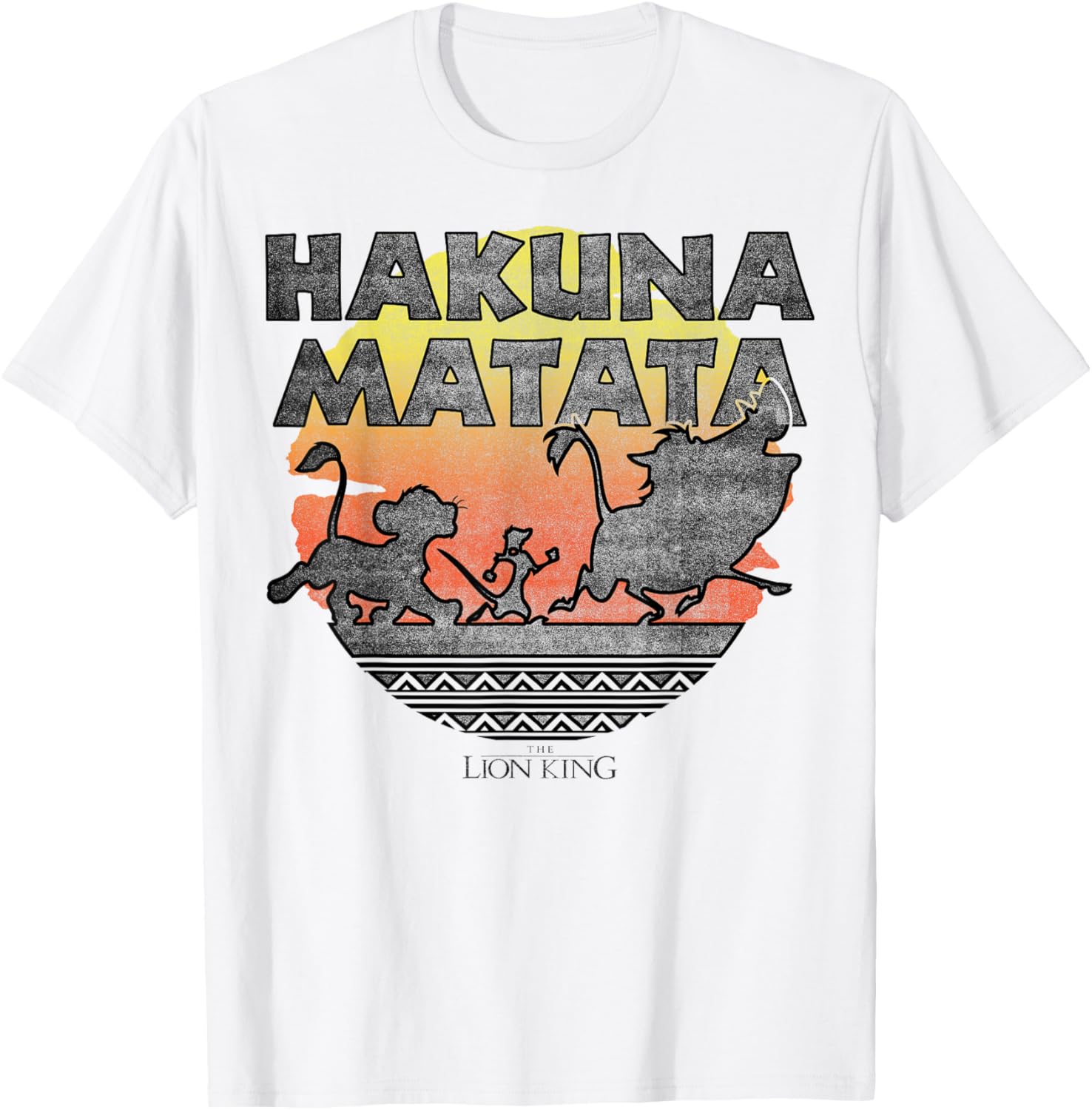 Disney The Lion King Hakuna Matata Sunset Silhouette T-Shirt for Fans - 4