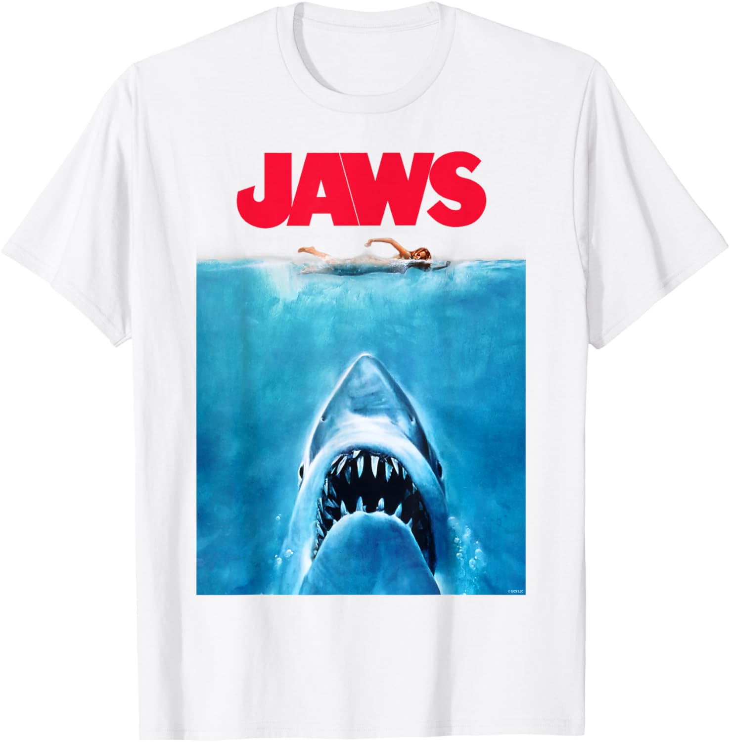 Jaws Oversize Poster T-Shirt for Movie Lovers - Stylish and Comfortable Apparel - 2