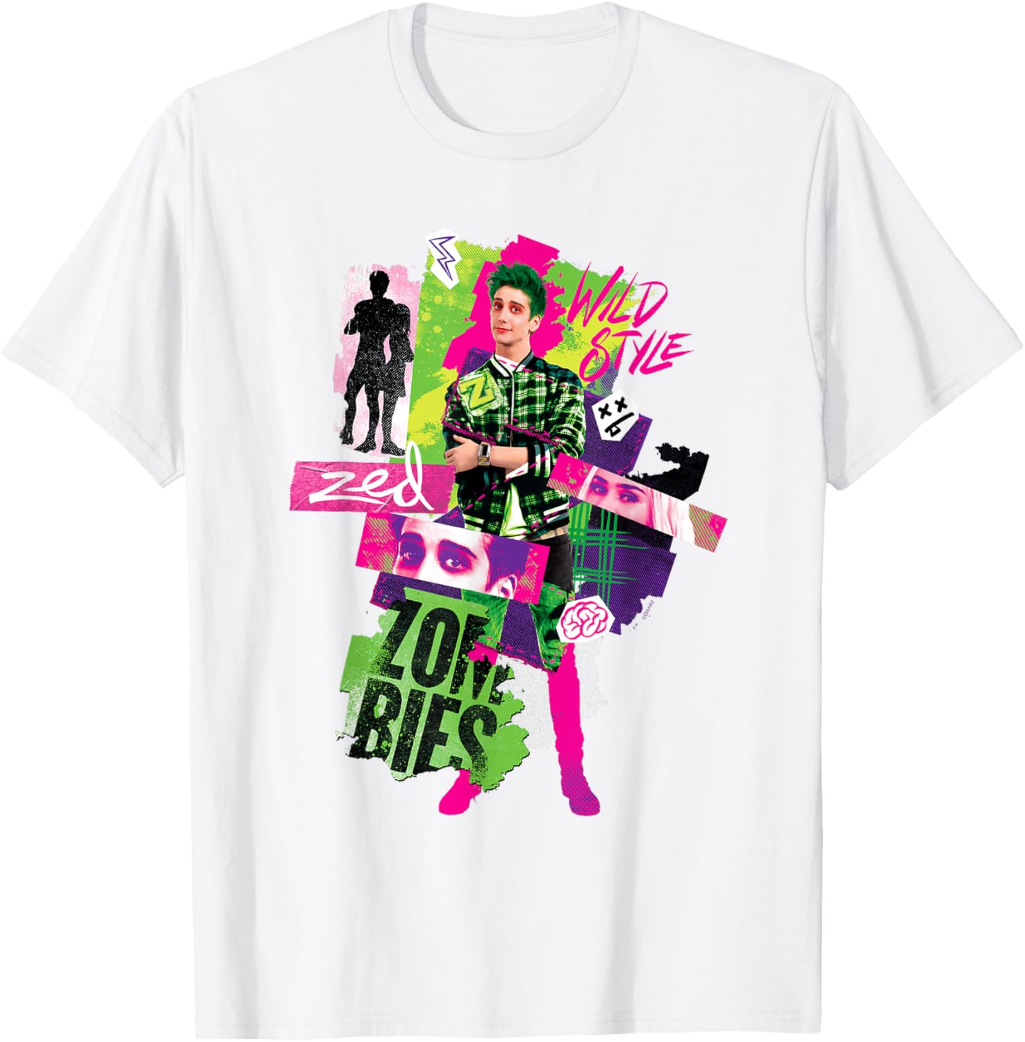 Disney Zombies 3 Zed Wild Style T-Shirt Perfect for Young Fans - 11