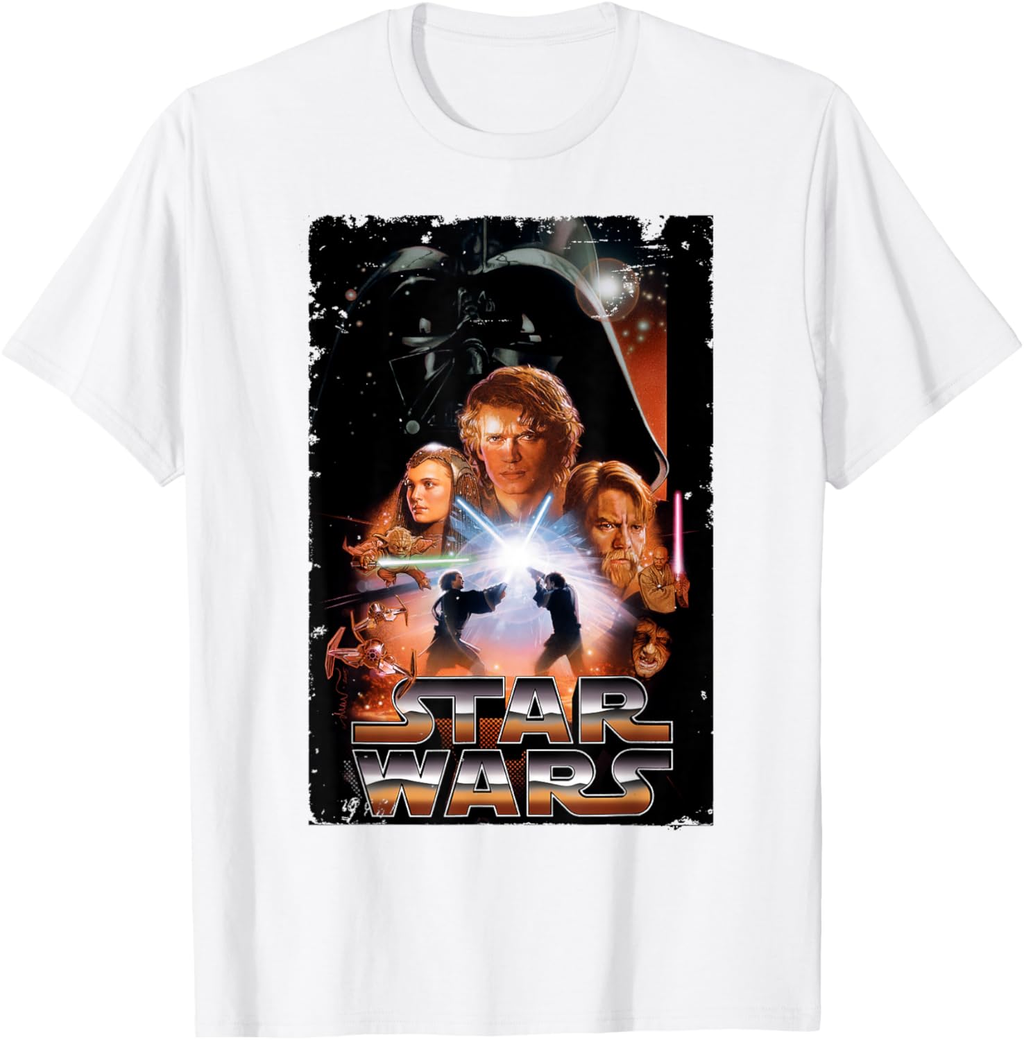 Vintage Star Wars Revenge of the Sith T-Shirt for Disney Fans - 7