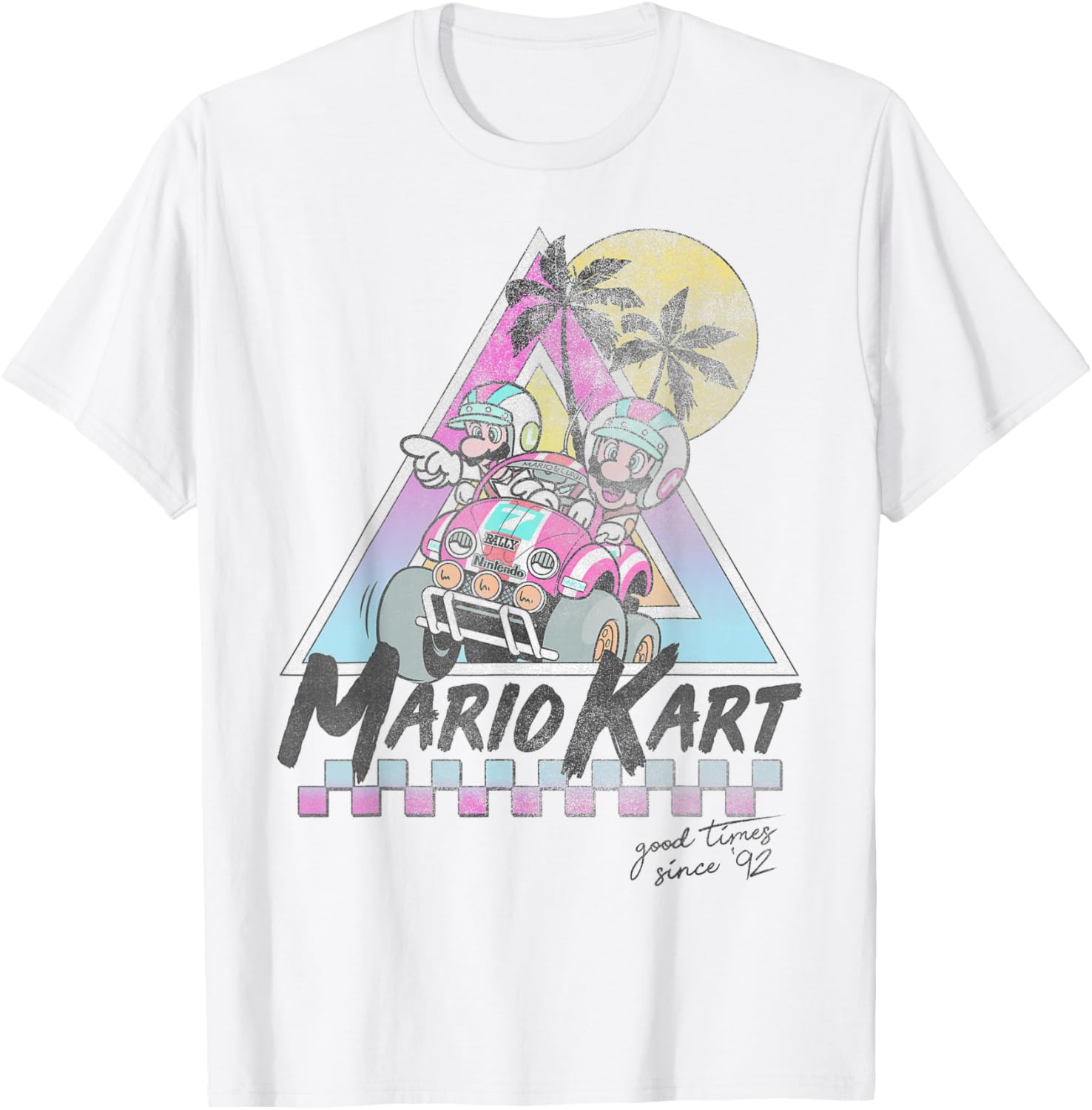 Vintage Mario Kart Mario and Luigi T-Shirt for Gamers Since 92 - 7