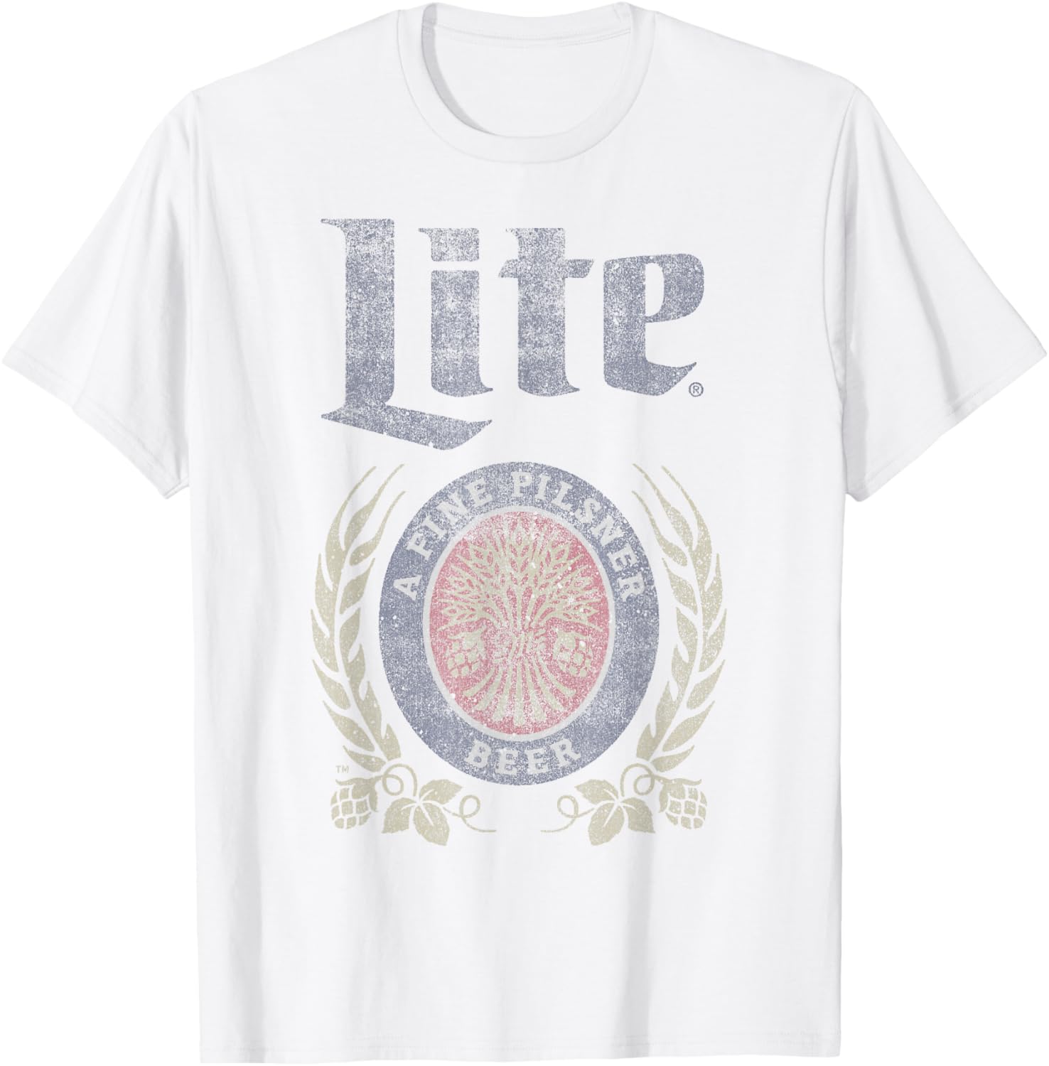 Coors Miller Lite Fine Pilsner Logo T-Shirt for Casual Style Fans - 1