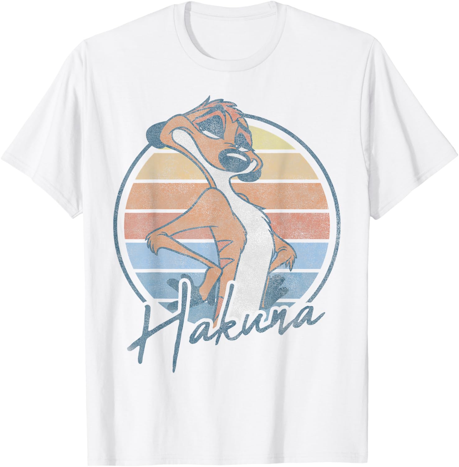 Disney The Lion King Timon Hakuna Matata Retro Portrait T-Shirt - 1