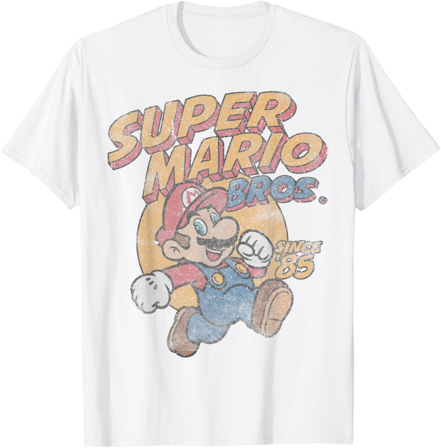 Super Mario Bros Since 85 Vintage Poster T-Shirt for Gaming Fans - 1
