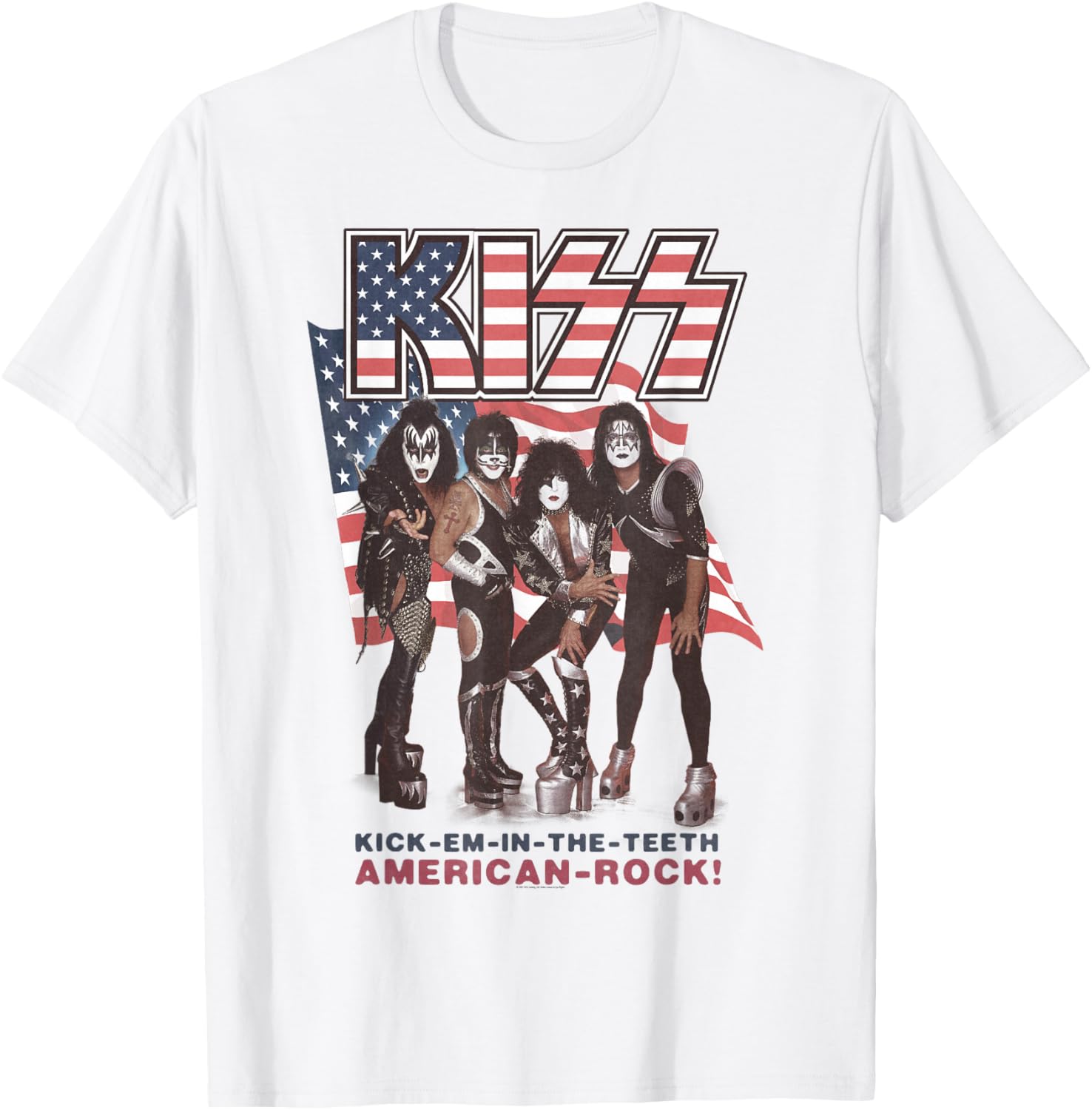 KISS Kick Em In The Teeth Graphic T-Shirt for Bold Style and Comfort - 3