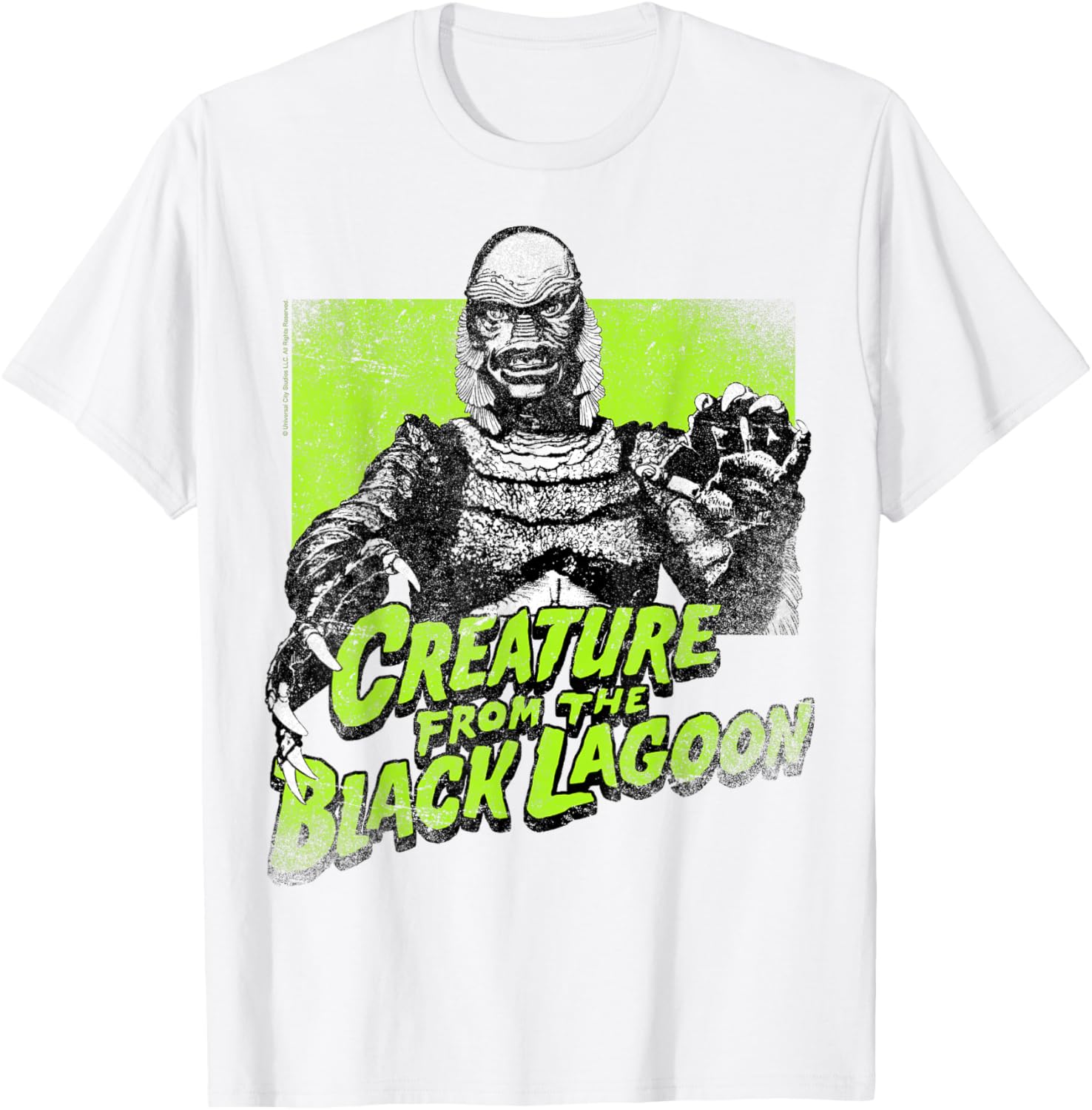 Universal Monsters Creature From The Black Lagoon Green T-Shirt for Fans - 12