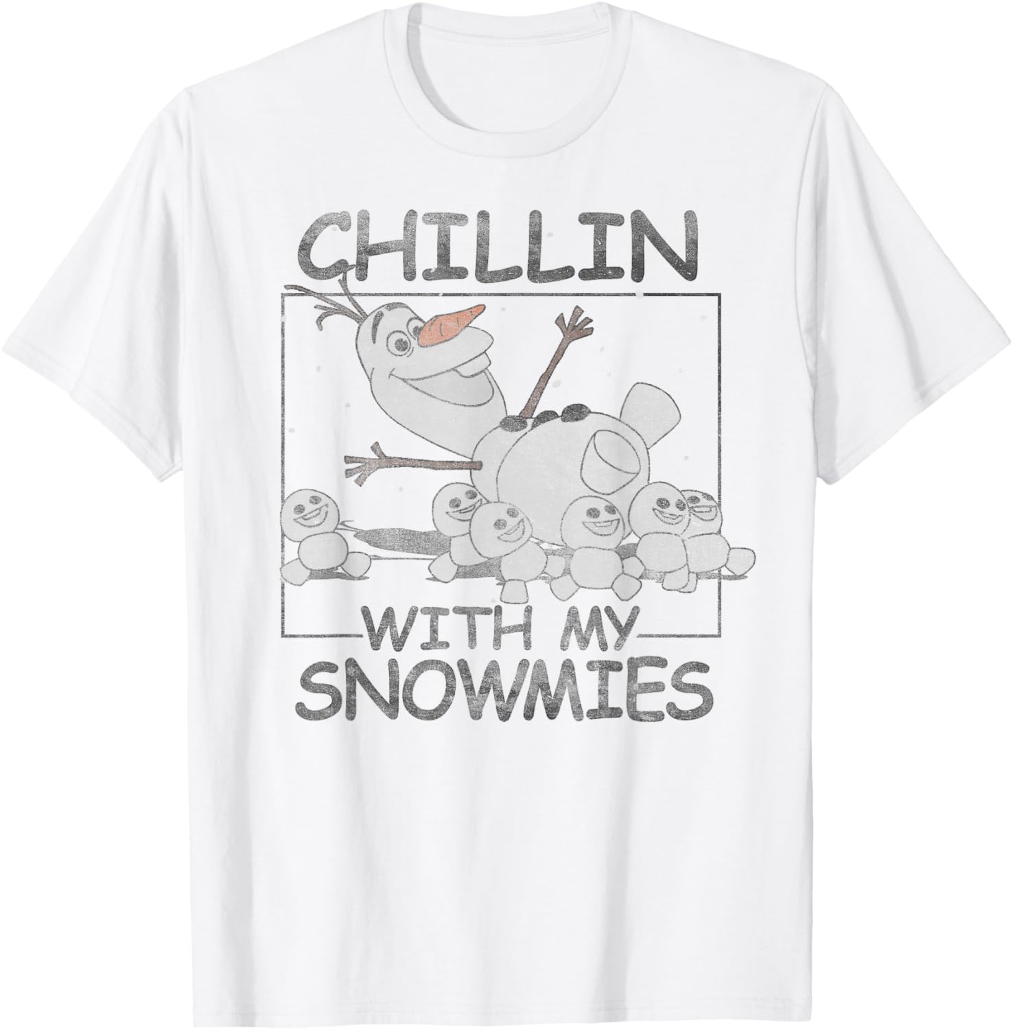 Disney Frozen Olaf Chillin With My Snowmies T-Shirt for Kids and Adults - 9
