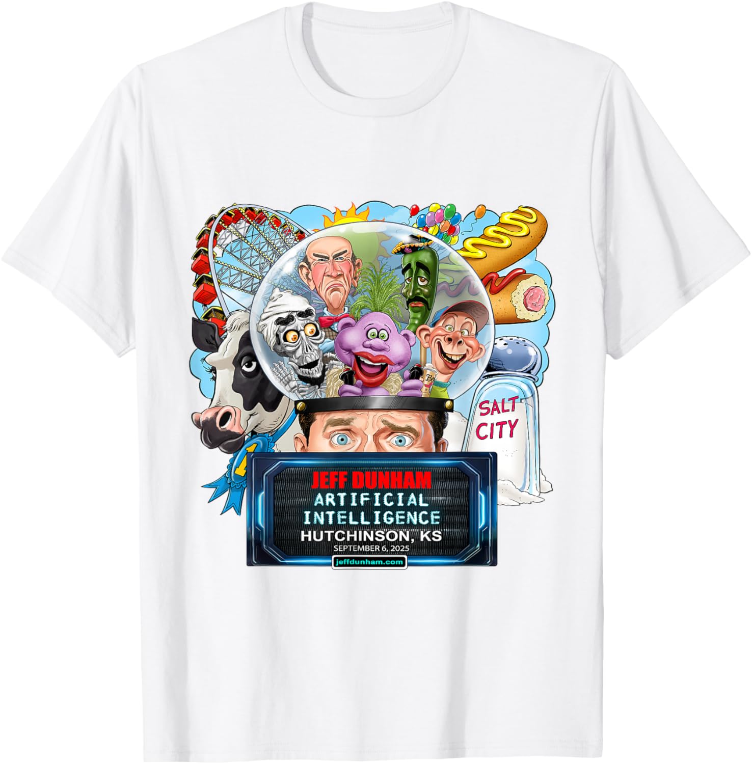 Jeff Dunham Hutchinson KS 2025 T-Shirt for Fans of Comedy and Fun - 5