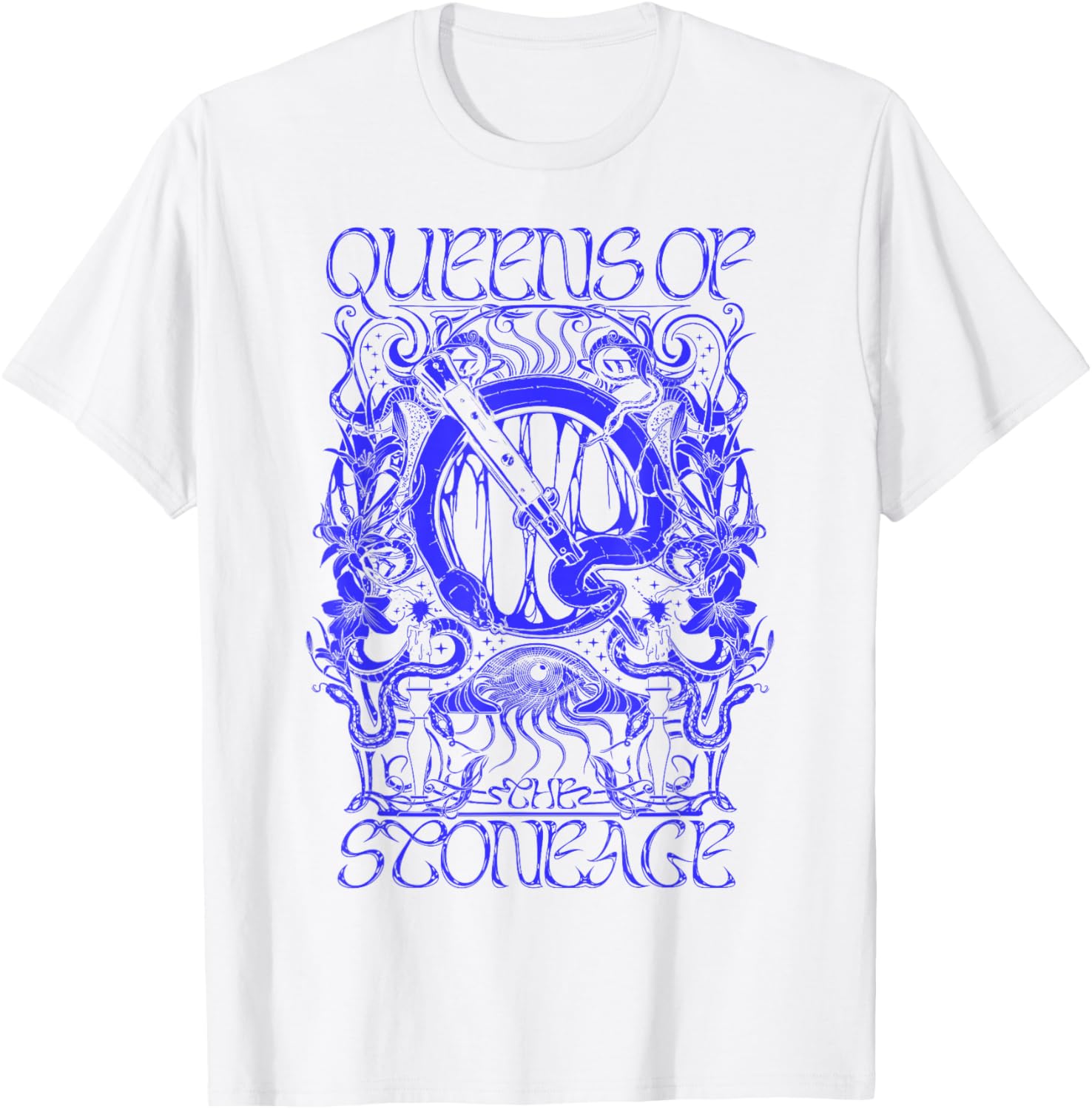 Official Queens Of The Stone Age Illustrated T-Shirt for Fans - 7