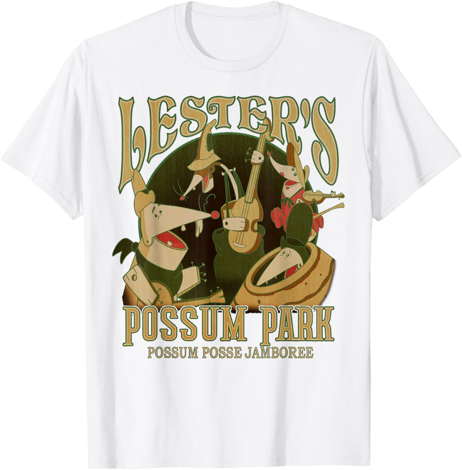 Disney A Goofy Movie Lester's Possum Park Vintage T-Shirt for Fans - 9