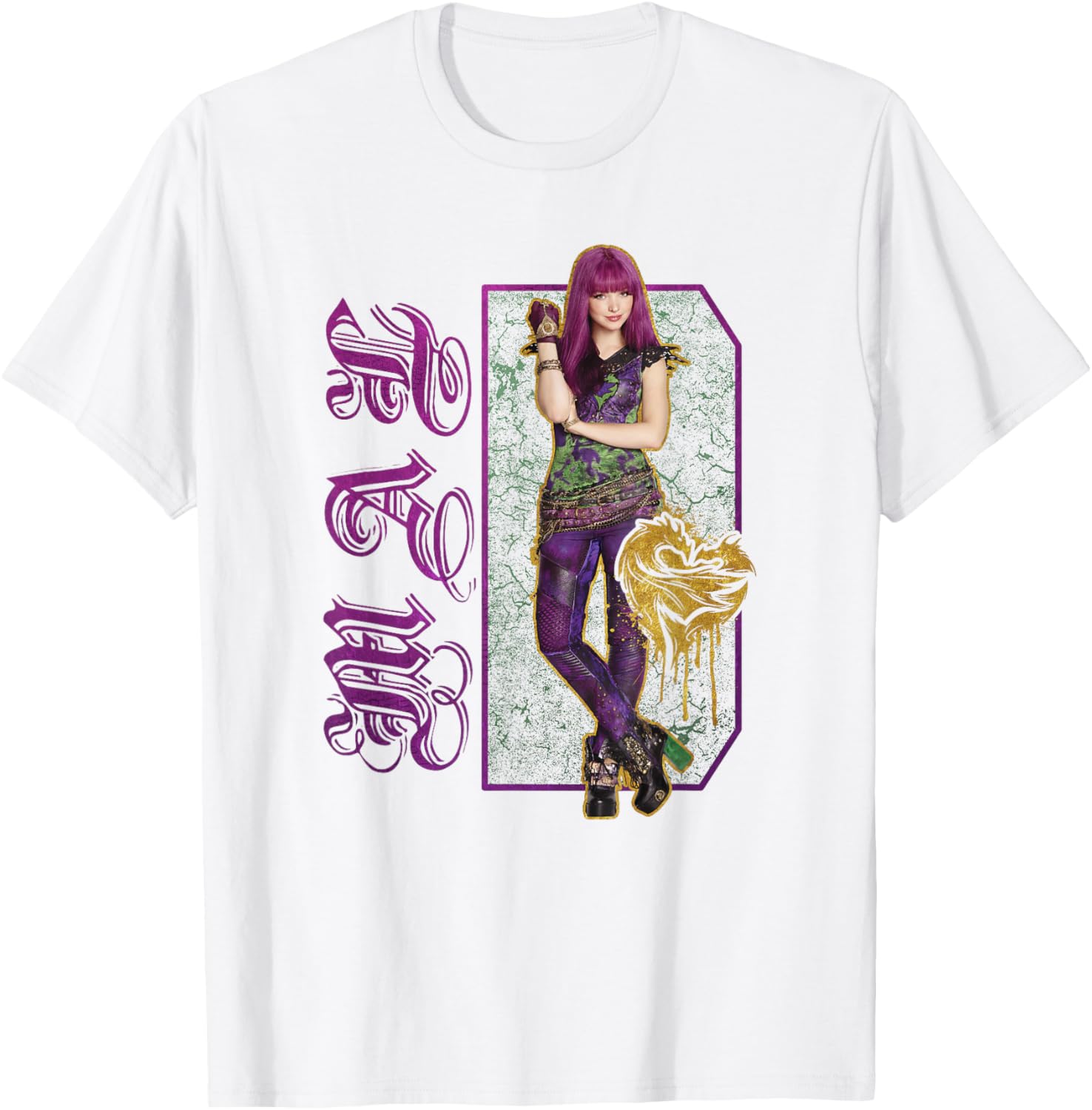Disney Descendants 2 Mal Paint Drip T-Shirt for Kids and Teens - 4