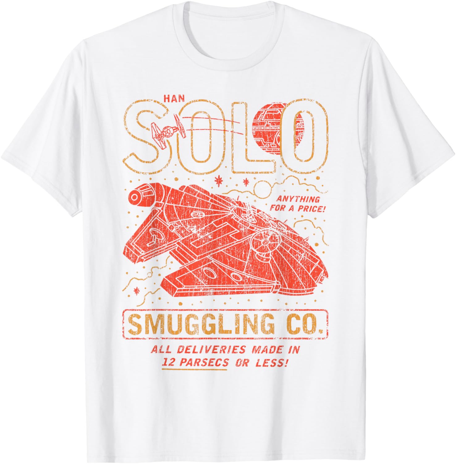 Vintage Han Solo Smuggling Co Poster T-Shirt for Star Wars Fans - 2