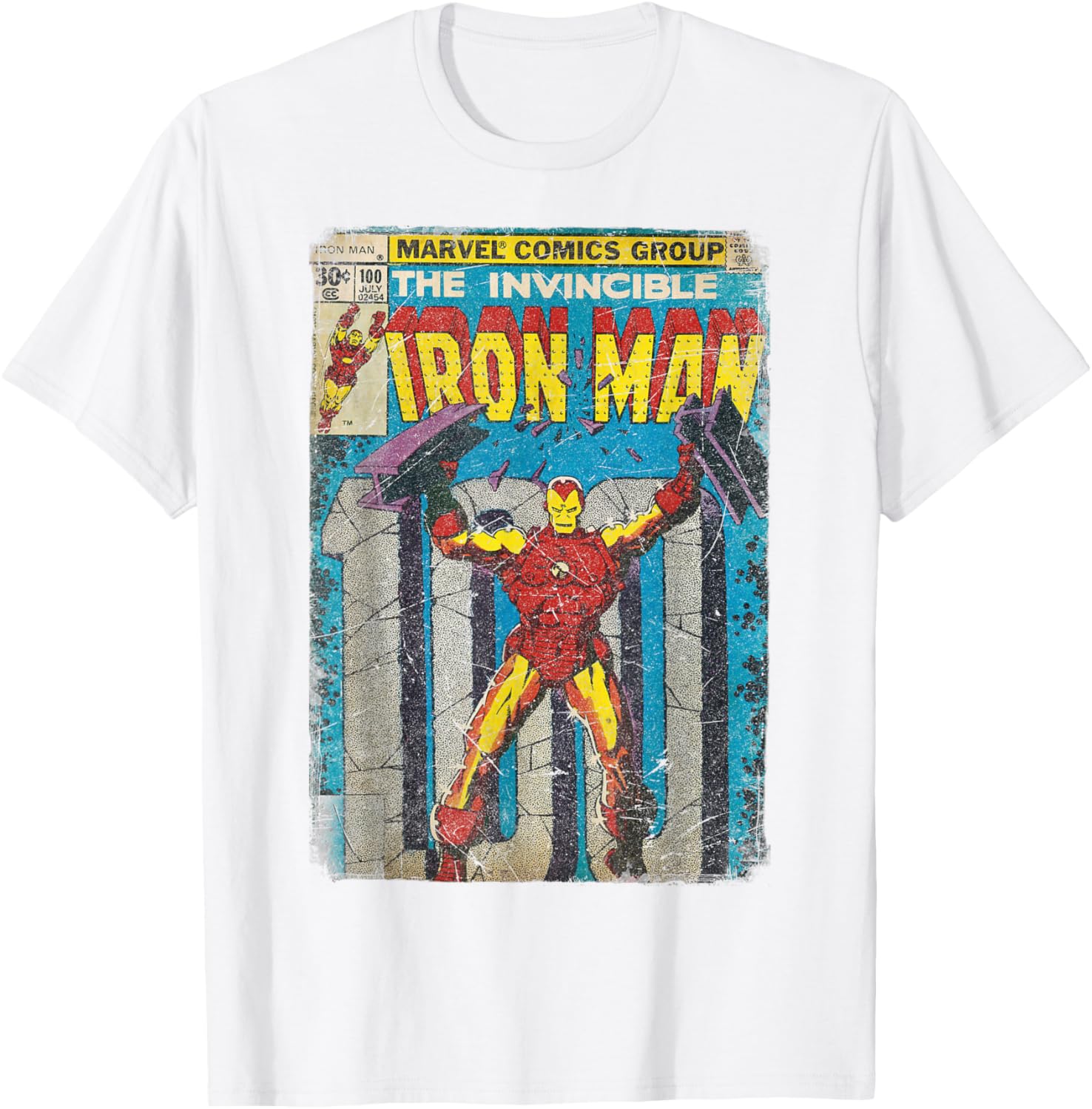 Iron Man Classic Retro Comic Vintage Cover Graphic T-Shirt for Fans - 1
