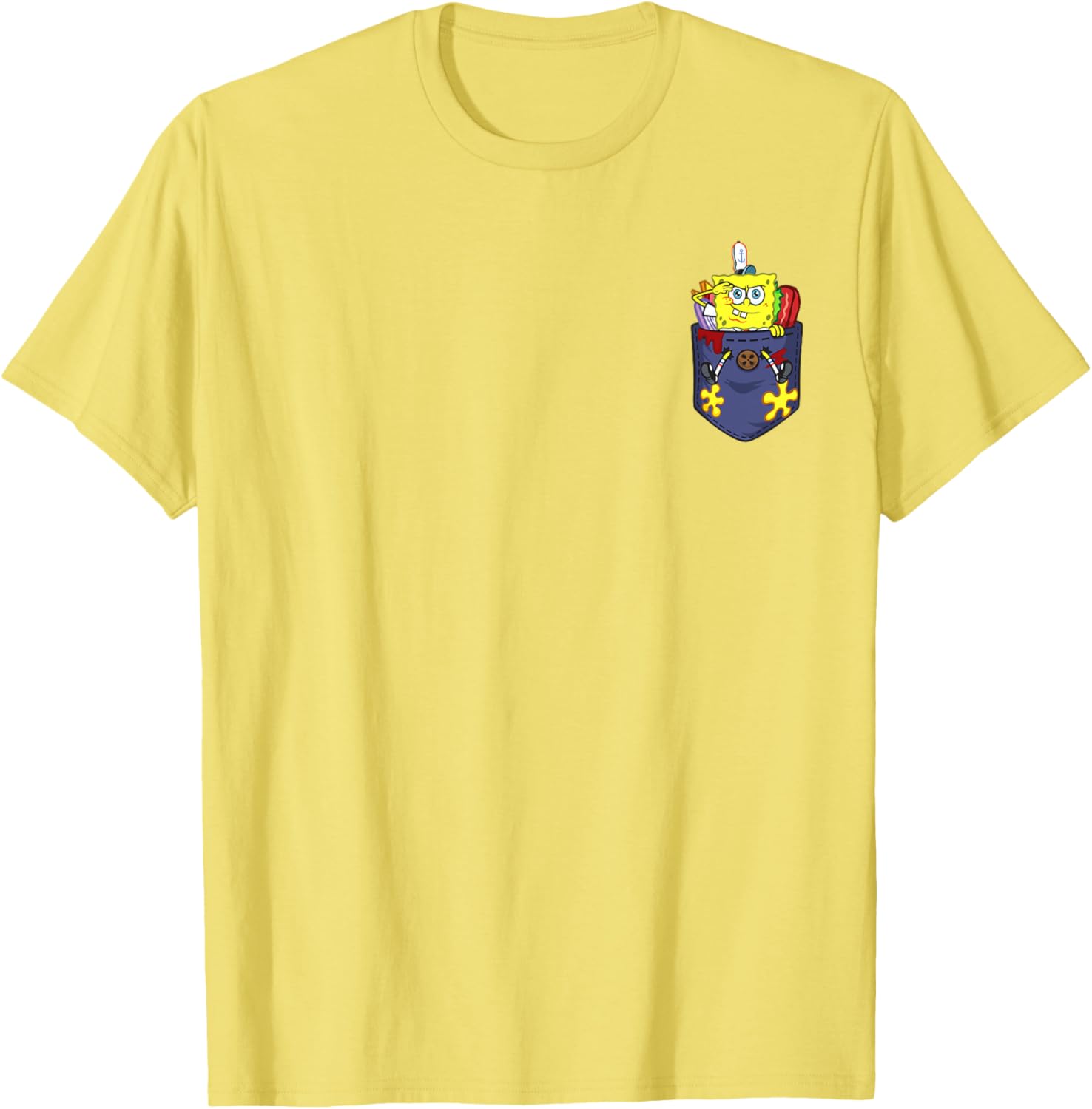 Mademark x SpongeBob SquarePants Cute SpongeBob Out of Food T-Shirt - 6