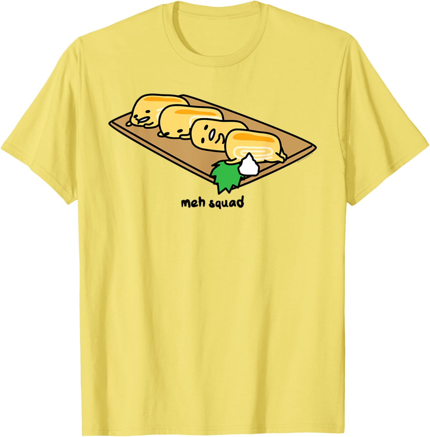 Gudetama Lazy Egg Sushi Tamagoyaki T-Shirt for Fun and Comfort - 9