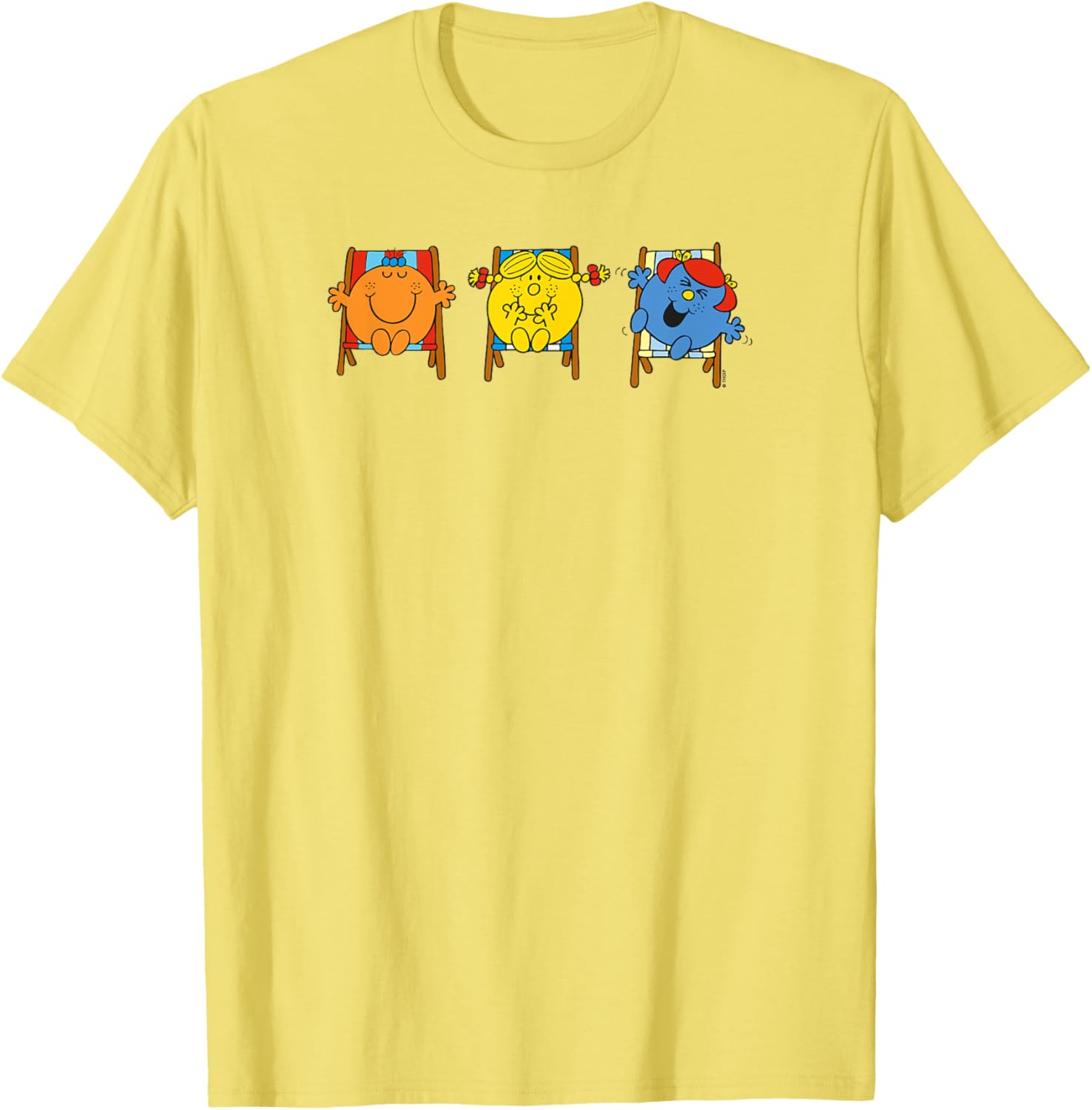 Mr Men Little Miss Sunshine Summer Holiday Deckchairs T-Shirt for Fun Days - 11