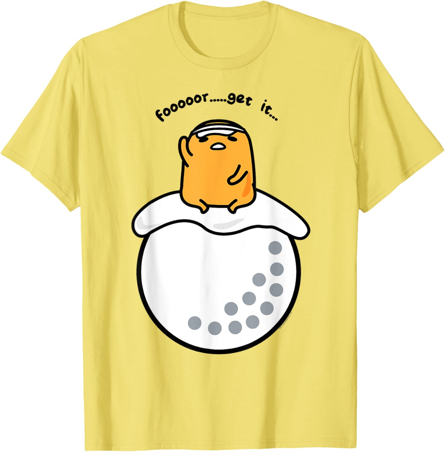 Gudetama Golf Fore Forget It T-Shirt for Fun Golf Lovers and Fans - 4