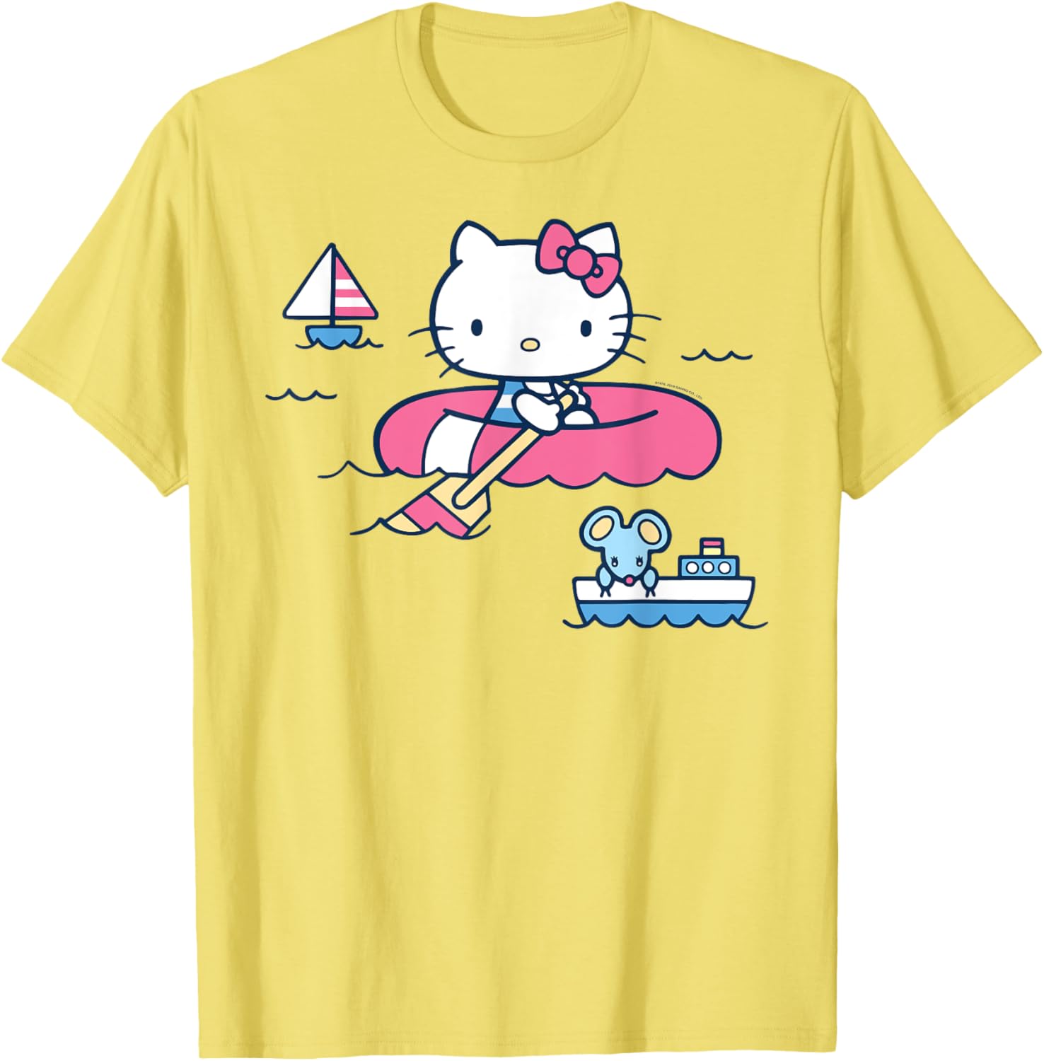 Hello Kitty Summer Boat T-Shirt for All Ages - Fun & Stylish Apparel - 11