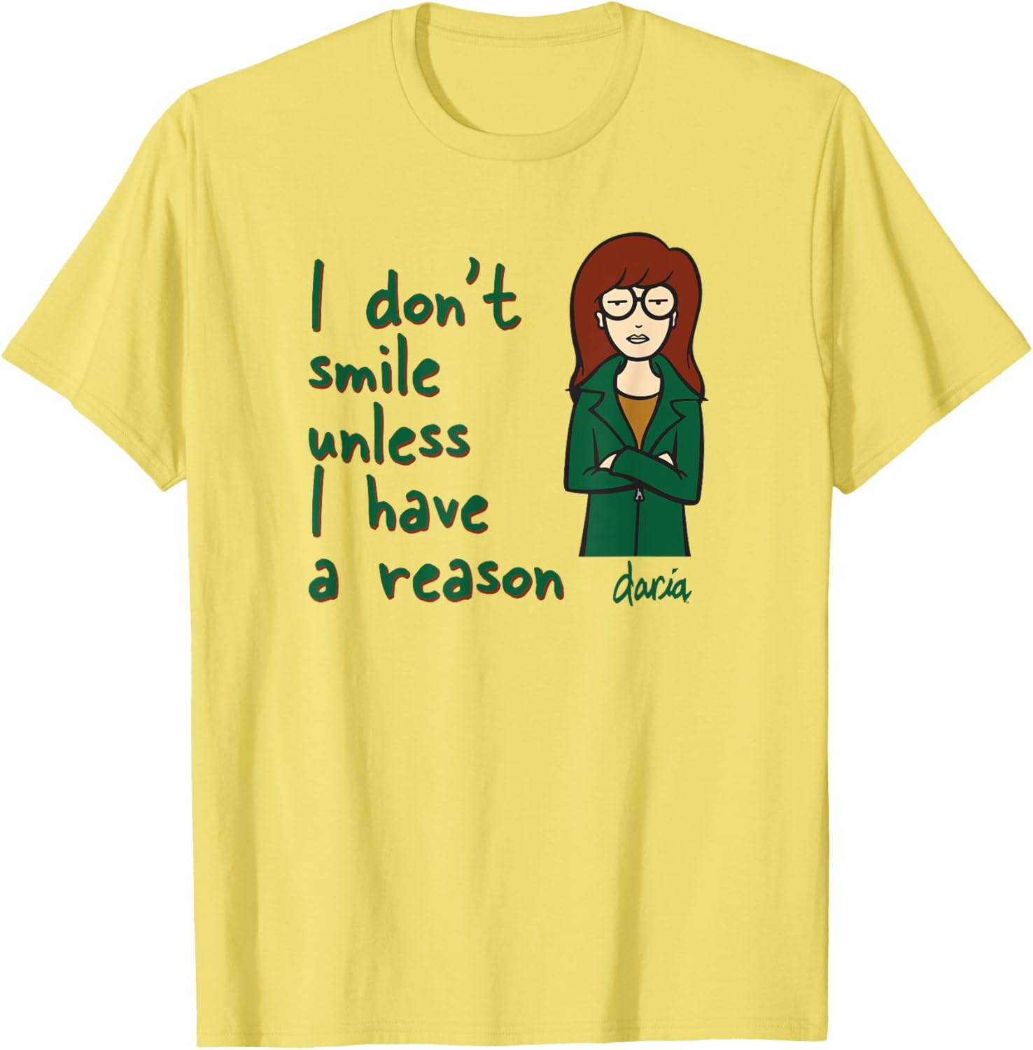 Mademark x Daria I Don't Smile Unless I Have a Reason T-Shirt Guide - 14