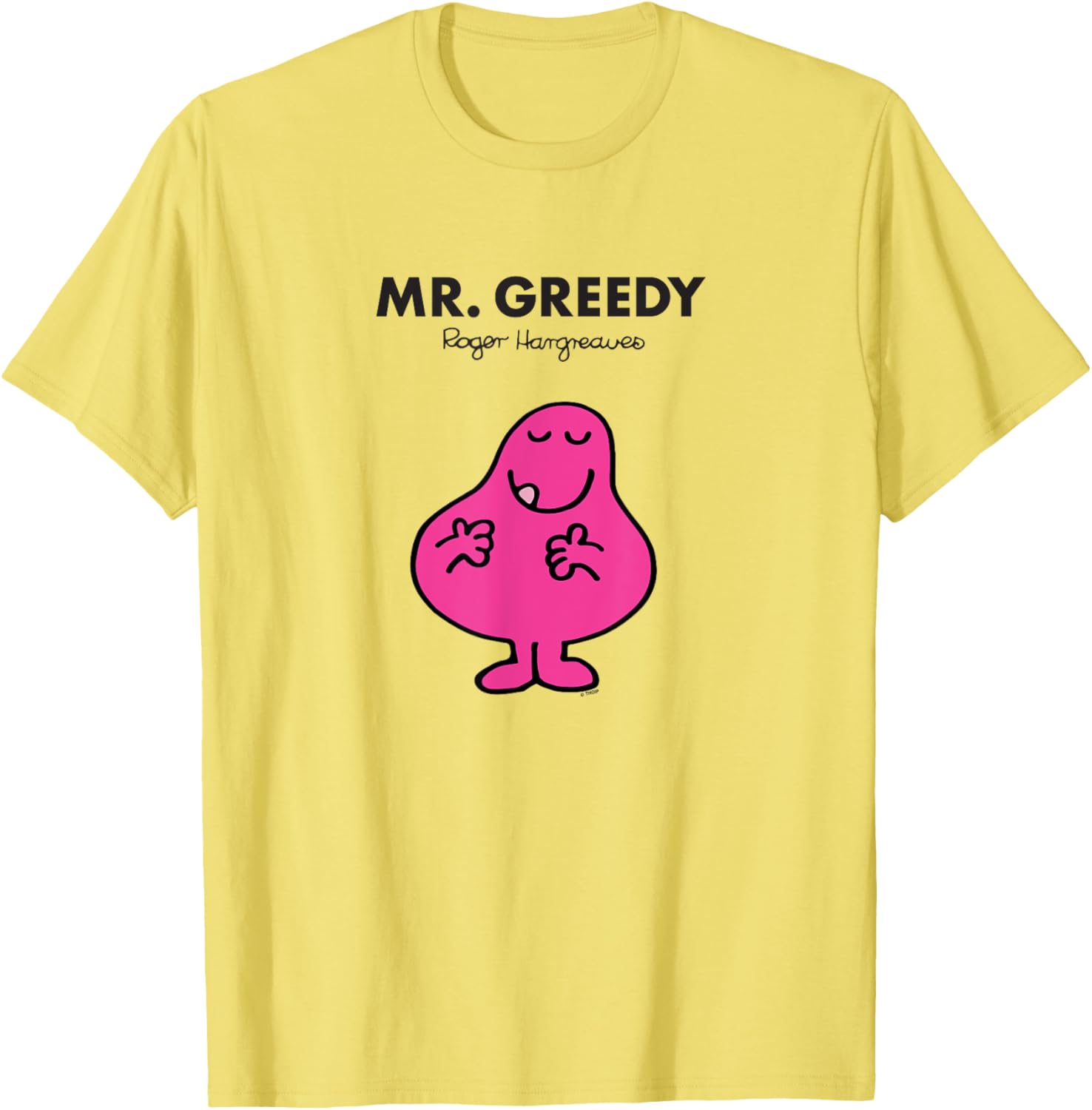 Mr Men Mr Greedy T-Shirt Fun Graphic Tee for Kids and Adults - 3