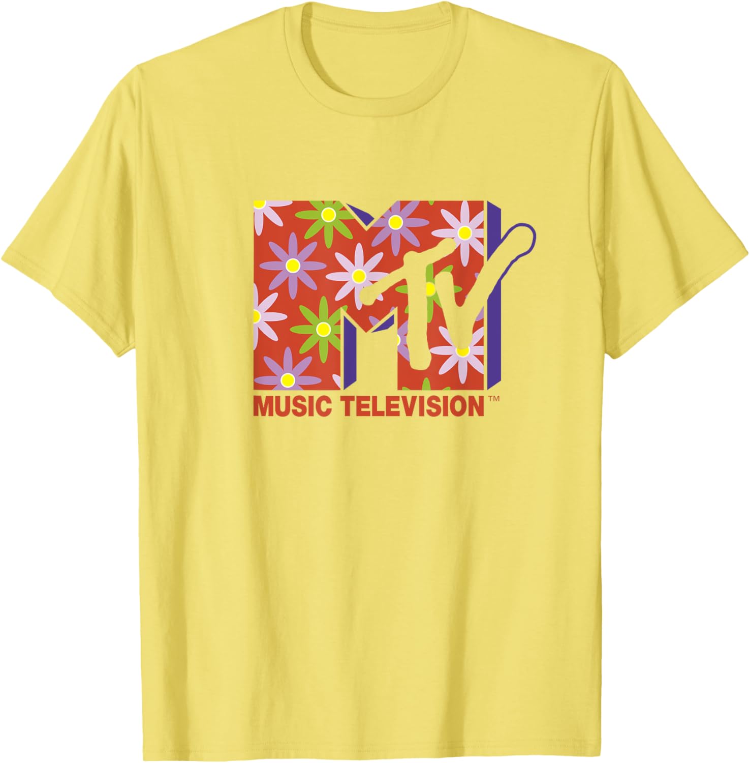 Mademark x MTV Flower Power T-Shirt - Official MTV Logo Apparel - 5