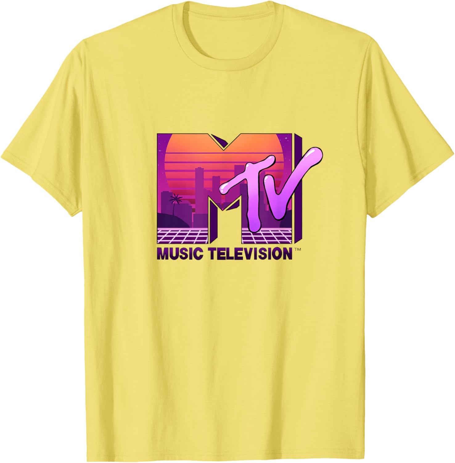 Mademark x MTV Sunset Skyline T-Shirt - Official MTV Logo Design - 6