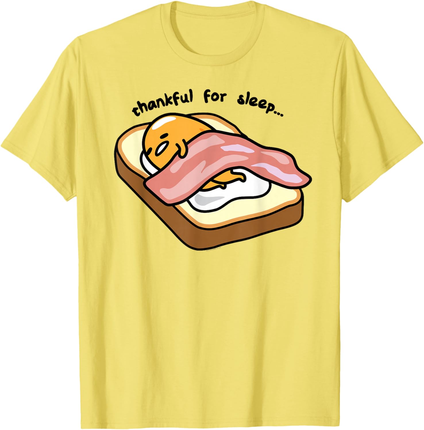 Gudetama Thankful For Sleep Toasty T-Shirt Cute Graphic Tee for Fans - 5