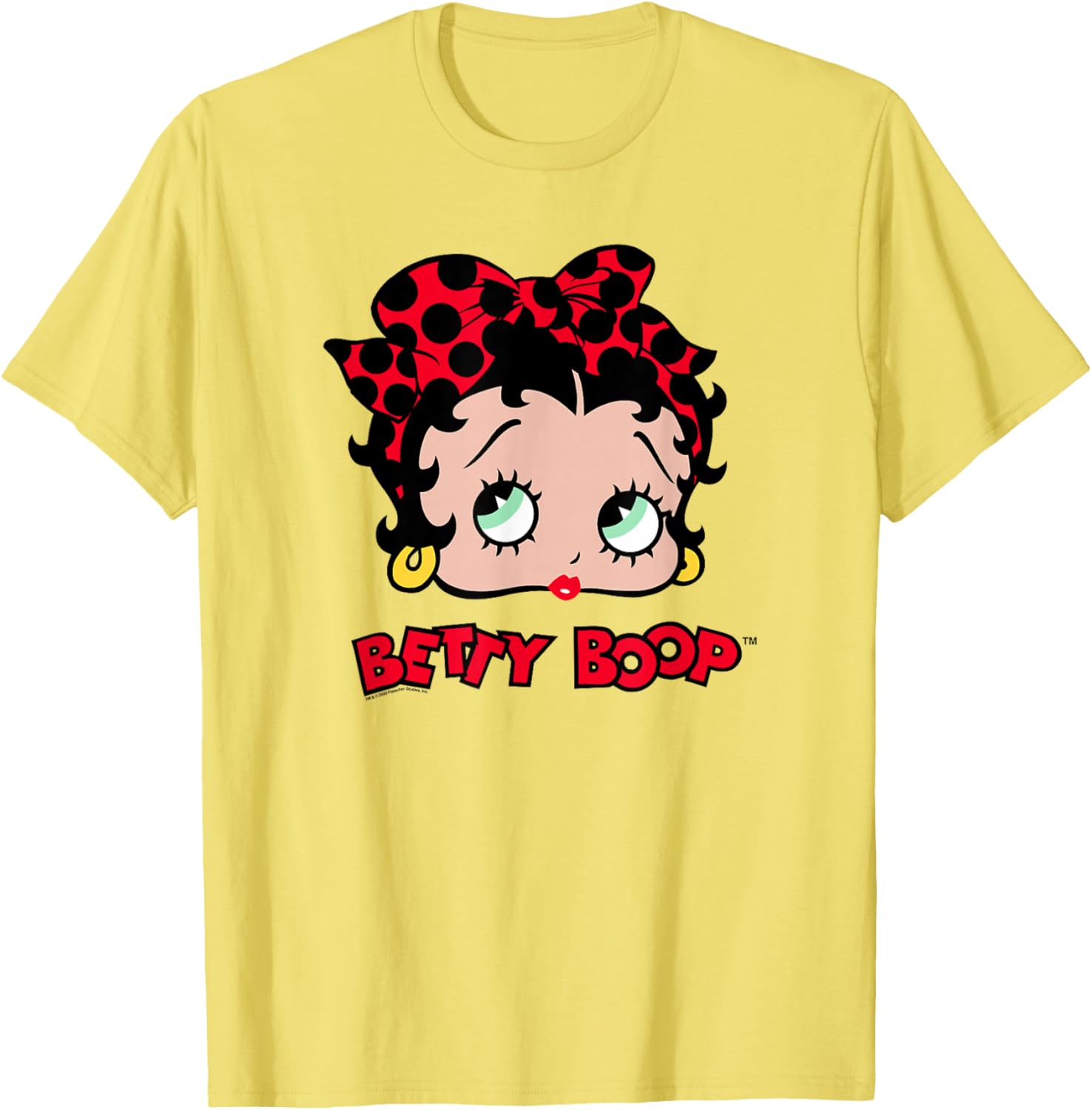 Betty Boop Vintage Dot Bow T-Shirt - Classic Pin Up Style Apparel - 1