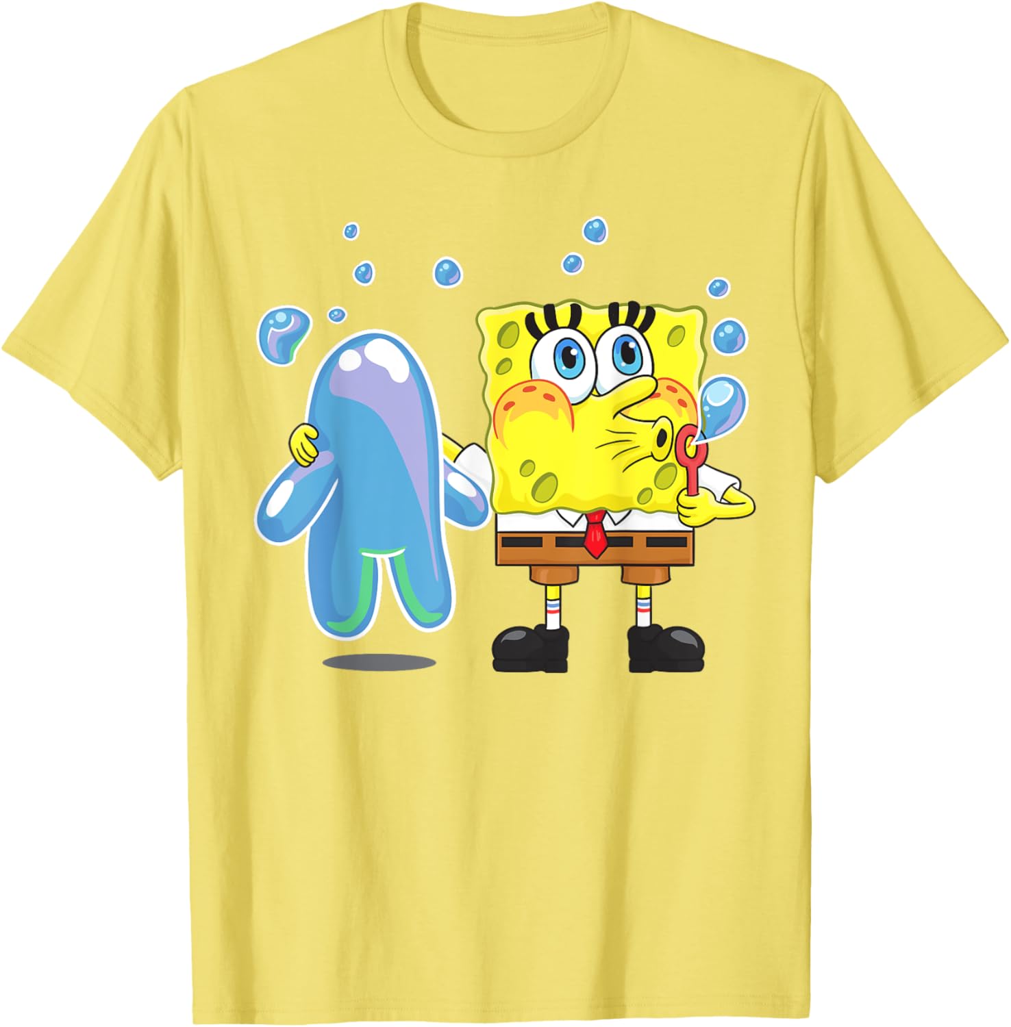 Mademark x SpongeBob SquarePants Bubble Technique T-Shirt for Fun Style - 13