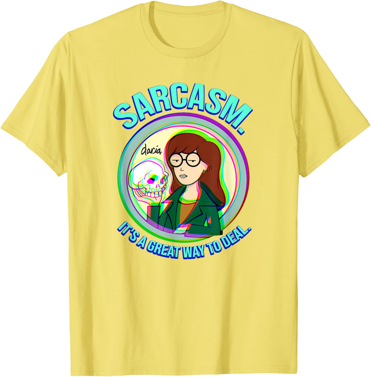Mademark x Daria Sarcasm Graphic Tee for Casual Style and Humor - 14