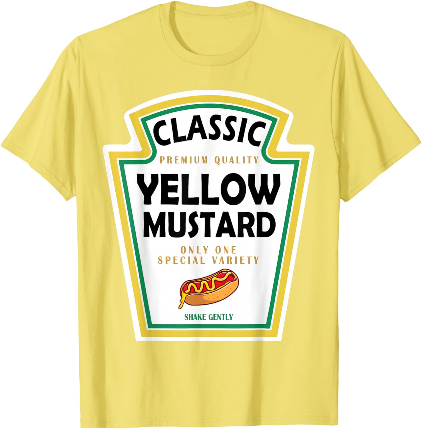 Yellow Mustard DIY Halloween Costume Group T-Shirt Perfect for Fun Activites - 1