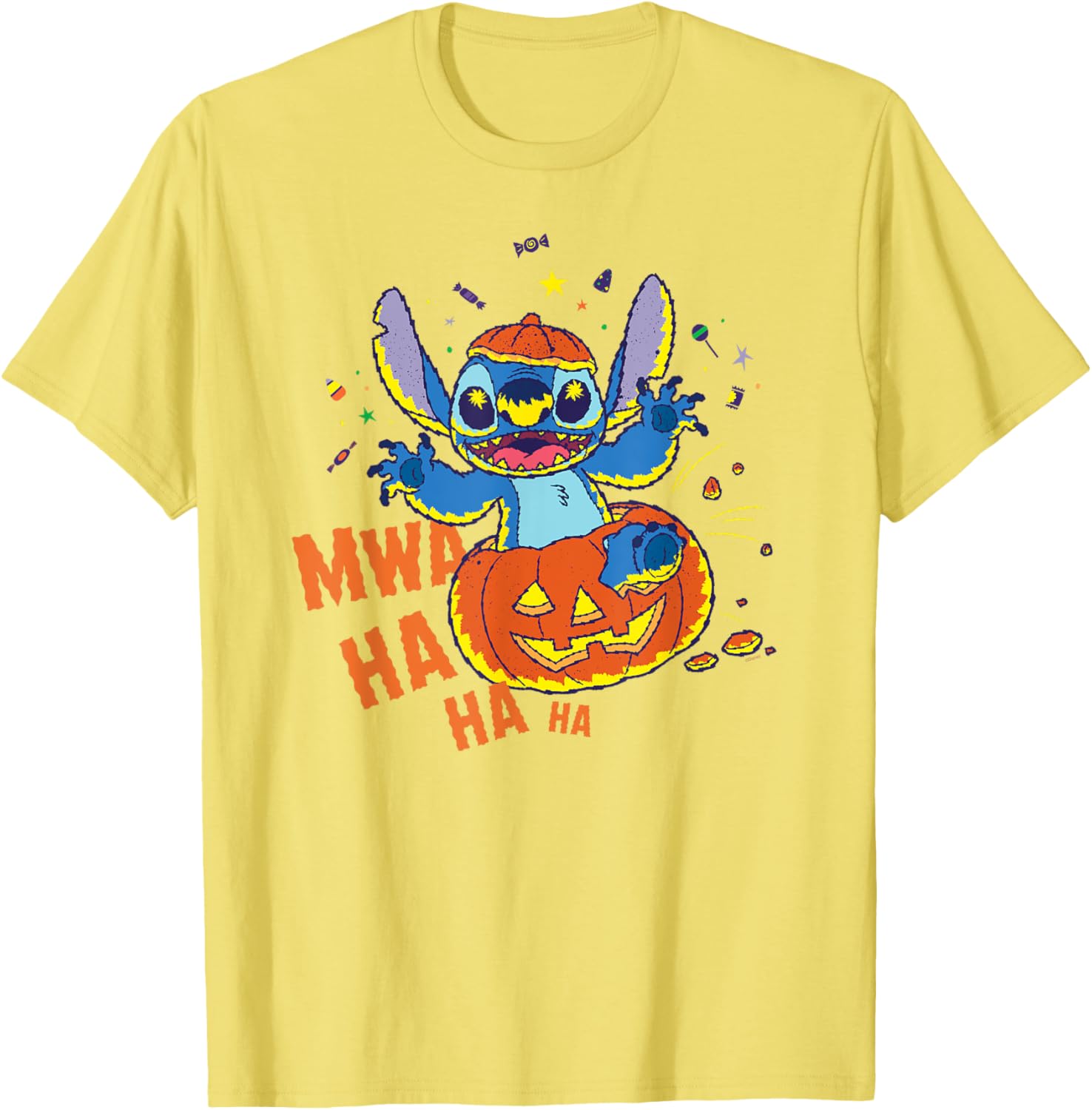 Disney Stitch Jack-o’-Lantern Surprise Halloween T-Shirt for Fun Celebrations - 24
