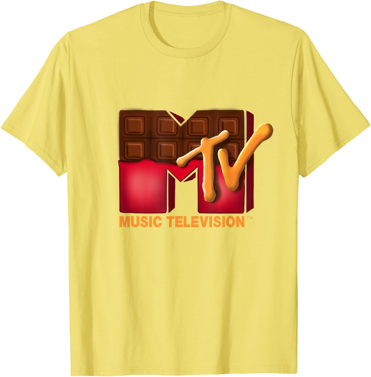 Mademark x MTV T-Shirt featuring Iconic MTV Logo and Chocolate Bar Design - 3