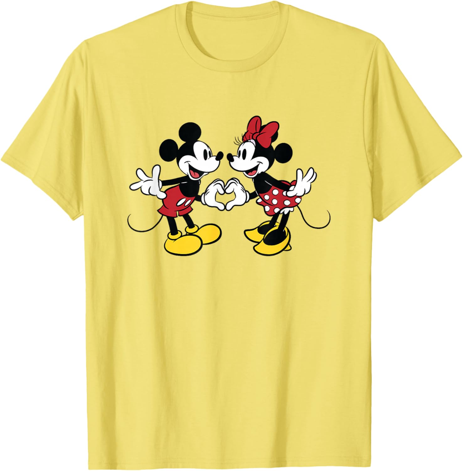 Disney Mickey and Friends Valentine Heart T-Shirt for Couples and Fans - 15