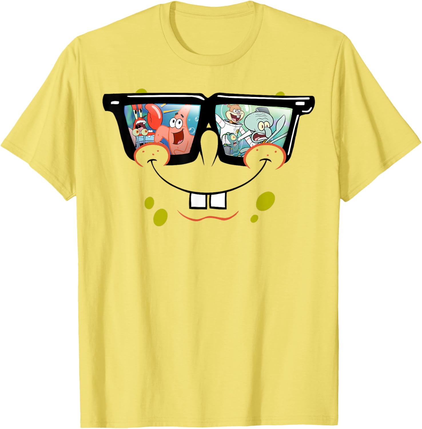 Spongebob SquarePants Reflection T-Shirt for Fun Summer Style - 1