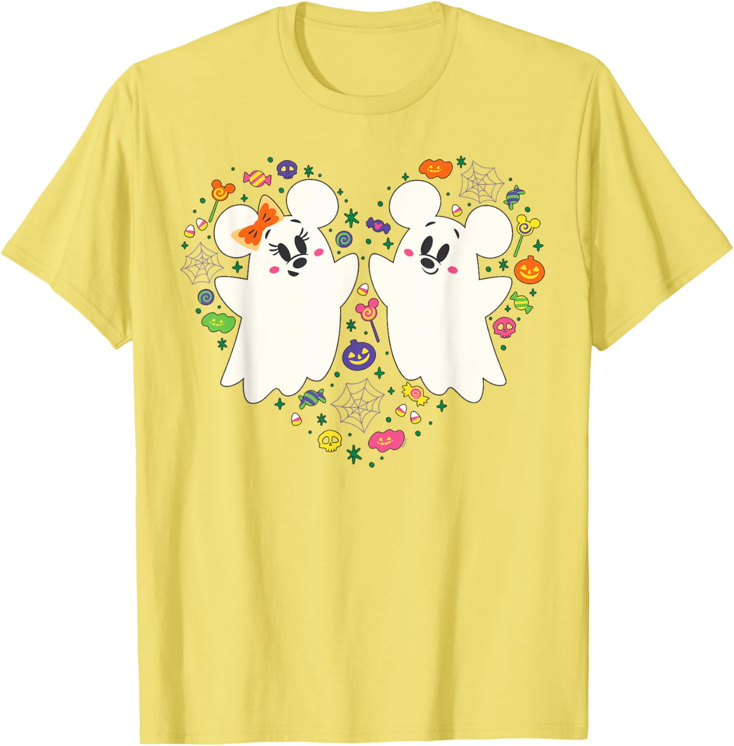 Disney Mickey and Minnie Ghosts Halloween Heart T-Shirt for Kids - 2