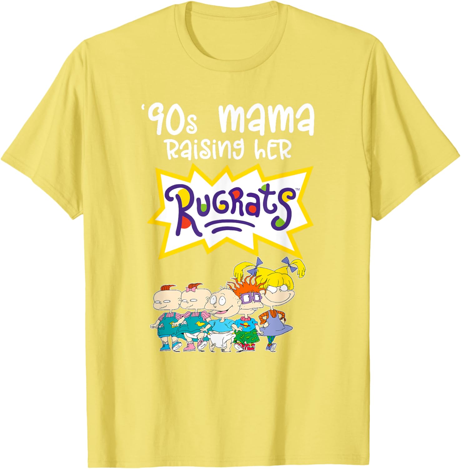 Mademark x Rugrats 90s Mama Raising Her Rugrats Full Gang T-Shirt - 3