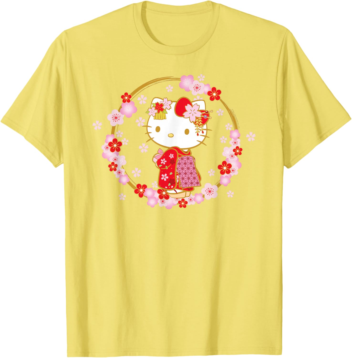 Hello Kitty Sakura Spring T-Shirt Cute Graphic Tee for Kids and Adults - 17