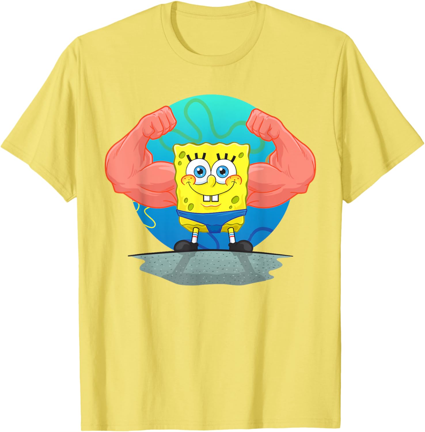 Mademark SpongeBob MuscleBob BuffPants T-Shirt for Fun Fashion Fans - 12
