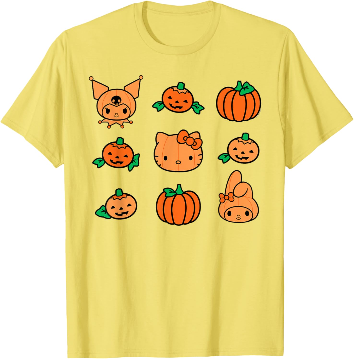 Hello Kitty My Melody Kuromi Pumpkin Halloween T-Shirt for Kids - 12