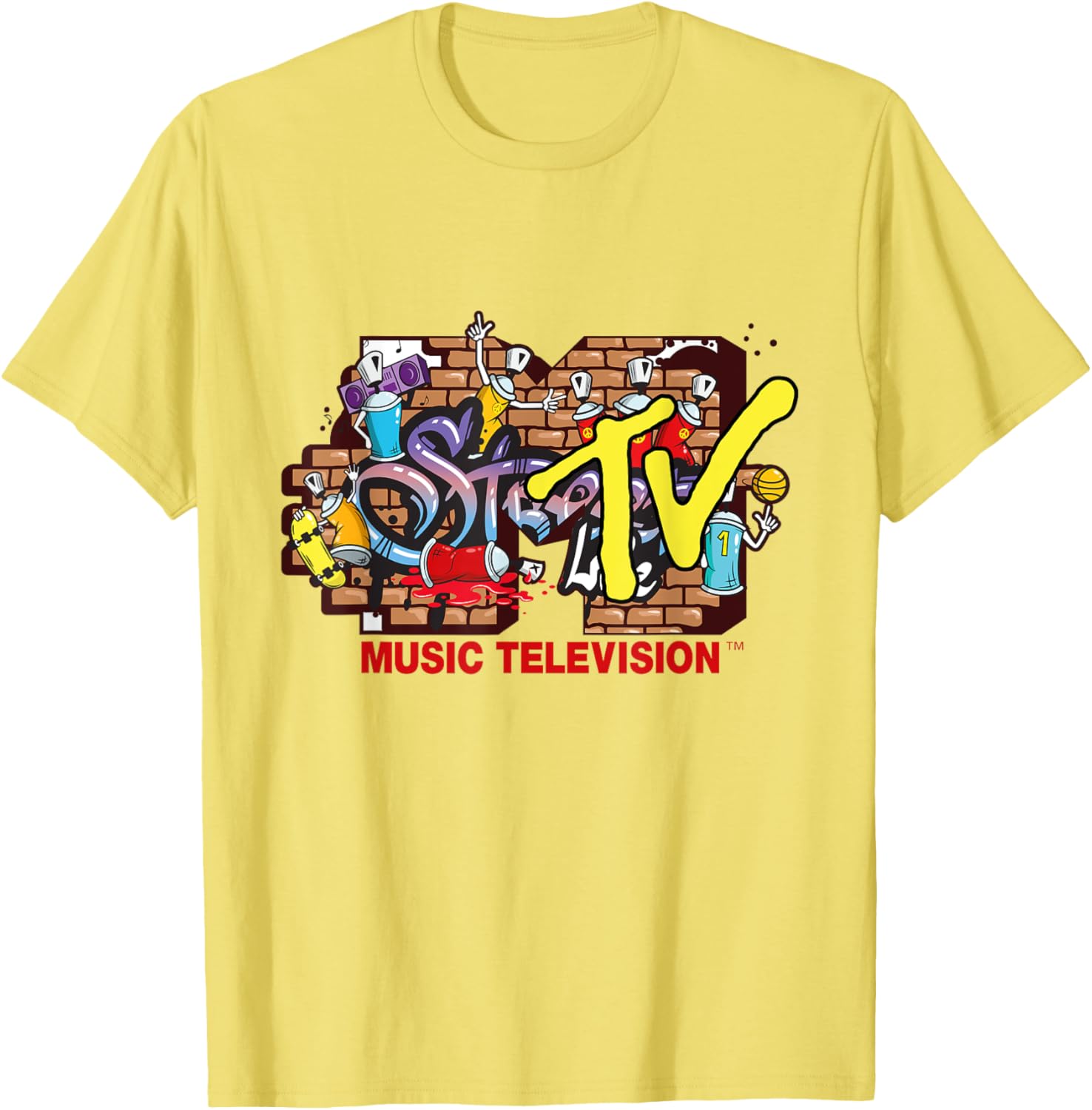 Mademark x MTV Graffiti Logo Streetwear T-Shirt for Trendy Styles - 15