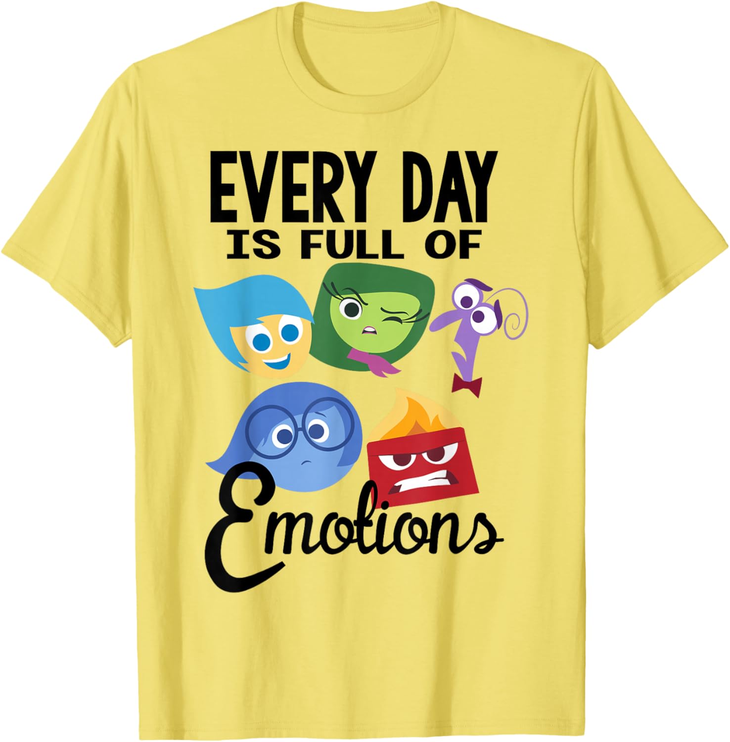 Disney Pixar Inside Out Emotions T-Shirt Fun Group Design Apparel - 10