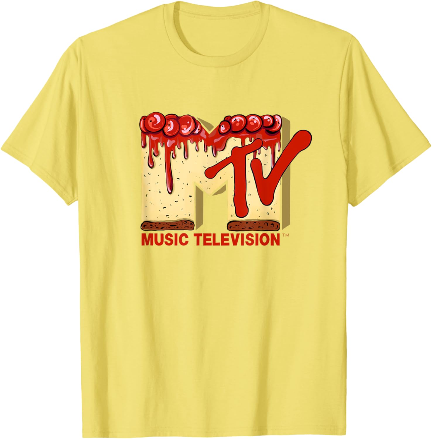 Mademark x MTV Cherry Pie Cake T-Shirt - Original MTV Logo Apparel - 10